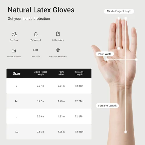 Miniatura 6 de 3 pares de guantes de goma para lavar platos, guantes reutilizables para el hogar para lavar platos, limpieza de cocina, pintura, jardinería