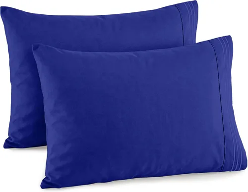 Miniatura 18 de Elegant Comfort Juego de fundas de almohada de 2 piezas de calidad hotelera, lujosas y suaves fundas de almohada de calidad egipcia de 1500 hilos