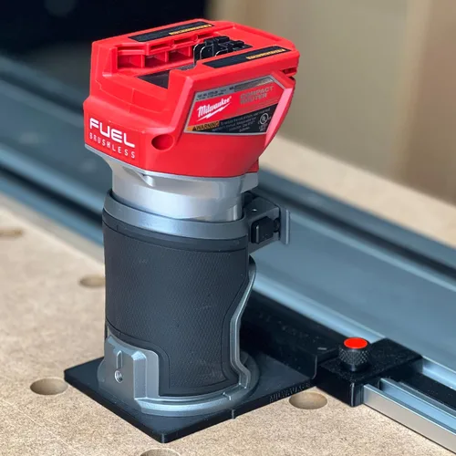 Miniatura 6 de Adaptador de riel guía ToolCurve compatible con enrutador Milwaukee - Fabricado en EE. UU