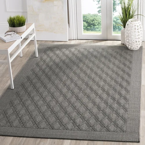 Miniatura 14 de SAFAVIEH Palm Beach Collection - Alfombra decorativa de 2 x 3 pies, diseño de ceniza, sisal y yute, ideal para zonas de alto tráfico en entrada