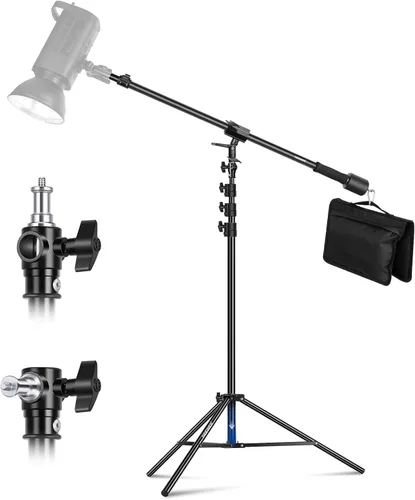 Miniatura 12 de NEEWER - Soporte para focos de iluminación con amortiguación de aire de 3m/9.8 pies, soporte de trípode de metal resistente para fotografía
