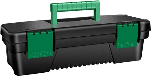 Miniatura 8 de Caja de herramientas pequeña Cajas de herramientas de plástico de 10 pulgadas con asa Bandeja extraíble con doble cerradura Caja de herramientas