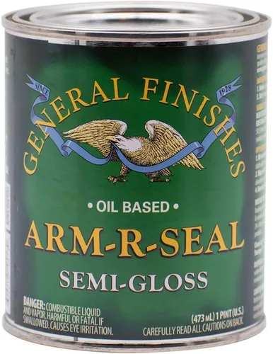 Miniatura 7 de General Finishes Arm-R-Seal Capa protectora a base de aceite, 1 cuarto de galón, brillante