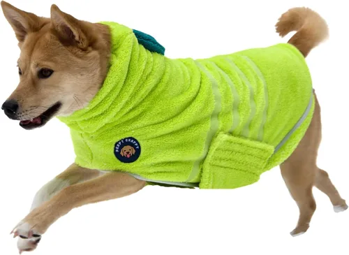 Miniatura 9 de DERPYCHAPPY Bata de Toalla Premium para Perros y Albornoz para Perros para Secar Perros Hecho en Corea Toalla de Baño de Microfibra Súper