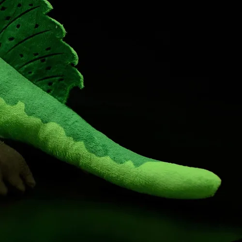 Miniatura 5 de lilizzhoumax Spinosaurus - Juguetes de peluche realistas de espinosaurio verde, animales de peluche suaves, juguetes realistas de 17.71 pulgadas