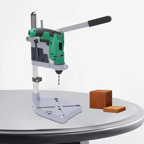 Miniatura 5 de Adaptador de prensa de taladro para taladro manual, mesa de prensa de taladro de piso, guía de taladro portátil, soporte de taladro de aleación