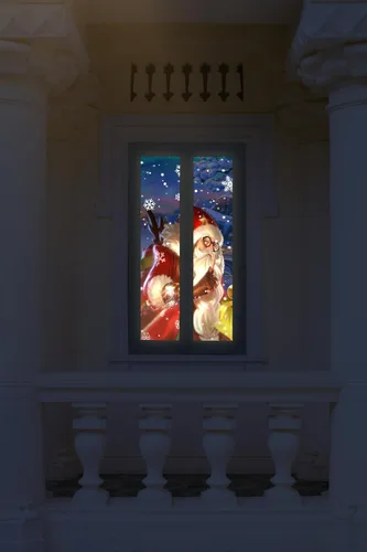 Miniatura 3 de Pantalla de proyector holográfica de Halloween de 40 x 60 pulgadas, pantalla fantasmal de doble cara para ventanas, paredes y decoración de patio al