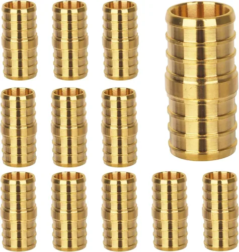 Miniatura 11 de Acoplamiento Pex de 1/2", Accesorios Pex, Accesorios de Engaste de Latón de Alta Resistencia para Tubos PEX con Construcción Resistente a Fugas