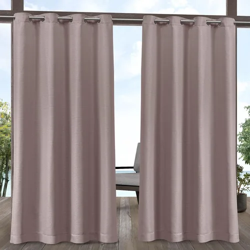 Miniatura 19 de Exclusive Home Aztec - Par de paneles de cortinas para interiores y exteriores con ojales, 54x96 pulgadas, Azure