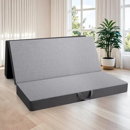 Miniatura 8 de Colchón plegable triple – Colchón plegable para viajes, caravana, campamento, viajes por carretera, habitación de invitados, yoga, colchón de espuma