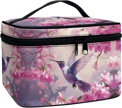 Miniatura 27 de JoyLamoria Bolsa de Maquillaje Portátil Bolsa de Cosméticos de Viaje Bolsa de Maquillaje con Gran Capacidad Bolsa con Cremallera, Aztec Southwestern