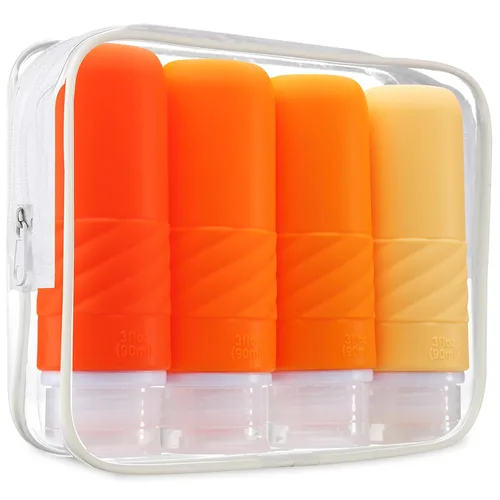 Miniatura 10 de Gemice Botellas de Viaje para Artículos de Aseo Personal, Aprobadas por la TSA, Botellas de Viaje Portátiles de 3oz, Envases de Tamaño de Viaje sin