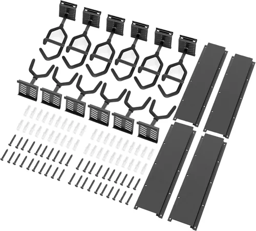 Miniatura 9 de Robust Bastidores de armas de interior para montaje en pared, soporte de pared ajustable para armas, soporte de pistola de acero resistente