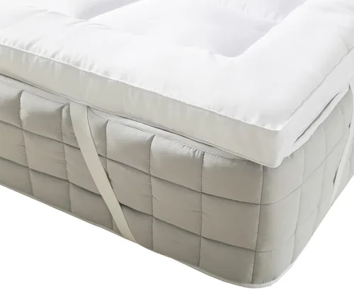 Miniatura 5 de Royal Bedding Cubrecolchón de felpa, viscosa derivada de bambú, relleno de 2 pulgadas de grosor, hipoalergénico, con bandas de anclaje alternativas