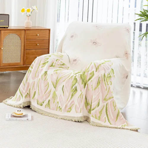 Miniatura 17 de Mantas con Rayas para Sofá, Fundas Boho para Sofá, Mantas para Sofá para Perros, Fundas Medianas para Sofá Reclinable y Silla, Fundas de Sofá
