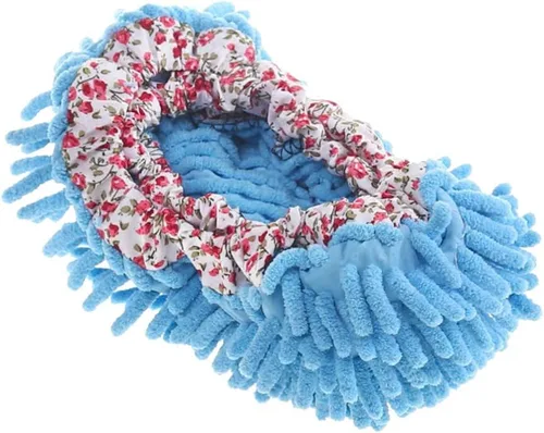 LIOOBO Zapatilla de fregona para zapatos, multifuncional, lavable, reutilizable, para limpieza de polvo, calcetines para cocina, baño, oficina,