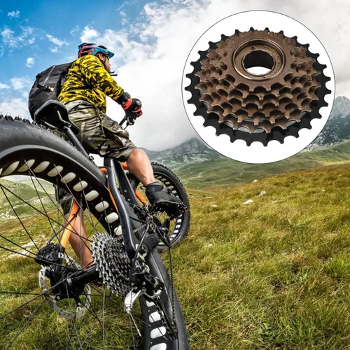 Miniatura 5 de Fydun Tornillo de 6-8 velocidades, piñón de casete de rueda libre 7 velocidades accesorio de repuesto para bicicleta de montaña