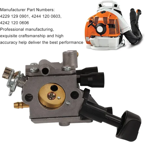 Miniatura 3 de Kit de carburador para Stihl BR350 BR430 BR450 BR450C EF SR430 SR450 4229 129 0901 Soplador de mochila Reemplaza carburador y filtro Kit