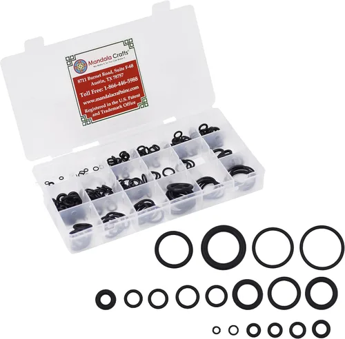 Miniatura 7 de Mandala Crafts Kit de ojales de goma Surtido de juntas de goma – 125 tapones de goma para agujeros – Ojales de goma para cableado automotriz