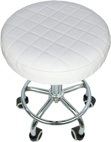 Fundas redondas para taburetes de bar impermeables, cojín de asiento de poliuretano con protectores elásticos, alivia la presión, diámetro de 13