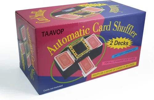 Miniatura 8 de Barajador Automático de Tarjetas, Máquina Barajadora de Póker Eléctrica Operada con Pilas para 1-2 Barajas, para Cartas de Juego/UNO 1-2 Deck