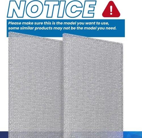 Miniatura 6 de ANTOBLE S99010370 - Filtro de campana extractora compatible con filtros de grasa de aluminio Broan Nutone para Broan PM390 PM250, piezas de repuesto