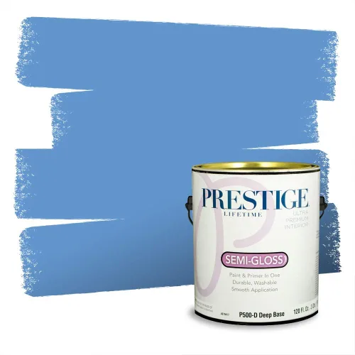 Miniatura 1448 de Pintura Exterior + imprimación PRESTIGE, todo-en-uno, 1 galón, acabado mate, color comparable al Valspar* Royal Gray* VS151-Gris real