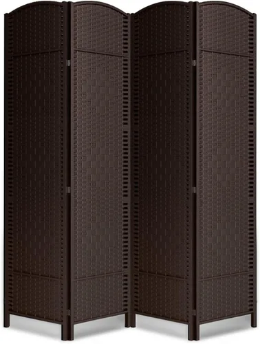 Miniatura 23 de Divisor de habitación de 4 paneles, pantalla de privacidad plegable de 6 pies, divisor de pared de panel plegable extra ancho con divisor de pared