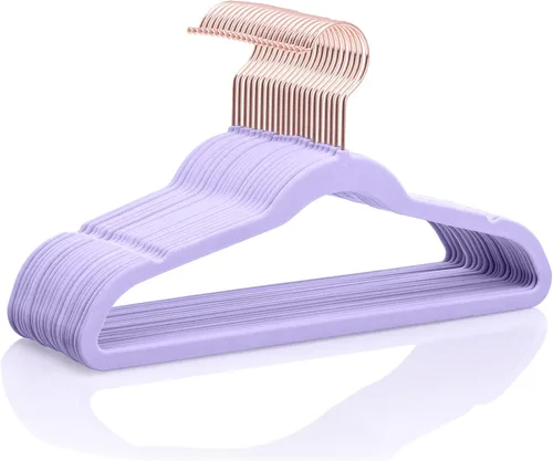 Miniatura 23 de MIZGI Perchas de terciopelo para niños, perchas antideslizantes para niños grandes, perchas de 14 pulgadas para jóvenes, ropa para adolescentes