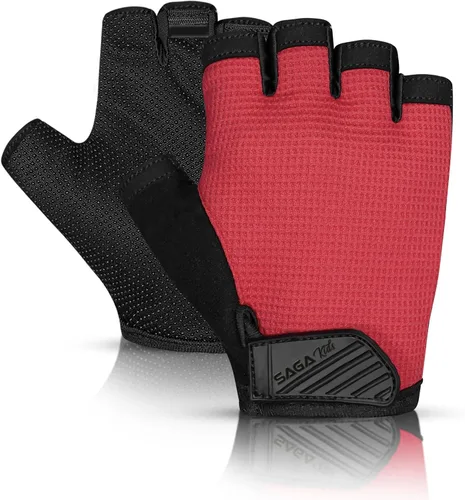3 pares de guantes de ciclismo para niños, guantes de ciclismo antideslizantes sin dedos para niños y niñas Guantes de moto para niños