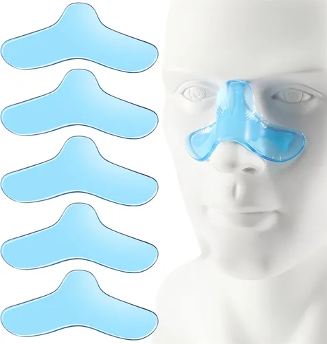 CPAP - Paquete de 5 almohadillas universales para la nariz, almohadillas de gel nasal, lavables, protectores de nariz Cpap aptos para la mayoría de