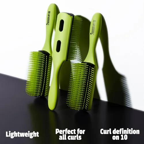 Miniatura 5 de Pardon My Fro Cepillo desenredante, desenredante sin esfuerzo para cabello húmedo y seco, diseño ligero para todo tipo de cabello rizado