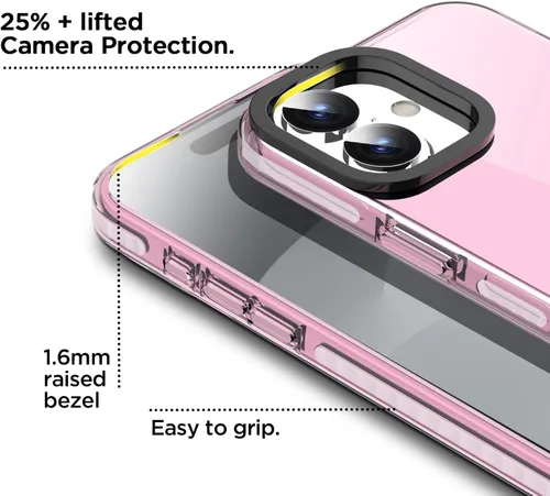 Miniatura 321 de AICase Funda protectora para iPhone 16 compatible con iPhone 16, delgada, ligera, transparente [no amarillenta] Diseño vibrante