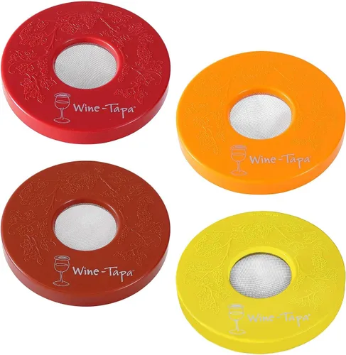 Miniatura 10 de Cubiertas para copas de vino – Mantén a los insectos lejos de copas de vino al aire libre – Úselo como funda para tazas de café, latas de refresco