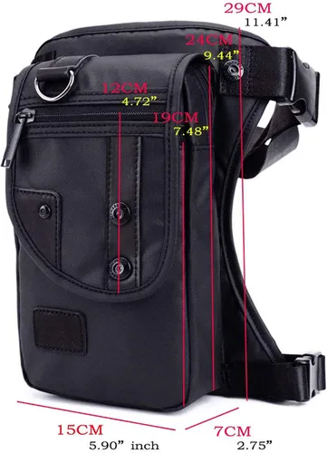 Miniatura 6 de Fekesu Oxford bolsa de pierna para hombres motocicleta equitación mujeres Fanny Pack al aire libre viaje pesca senderismo ciclismo cadera bolsas