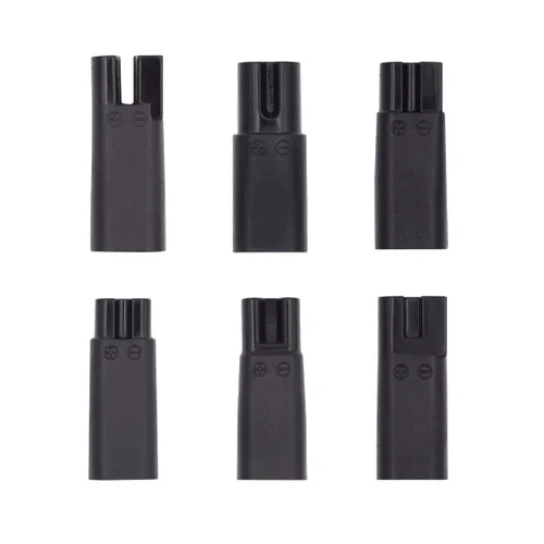 6 unids/set USB-C hembra a 2 pines DC 5 V potencia carga adater para cortadora de pelo eléctrica barba recortadoras afeitadoras instrumentos de