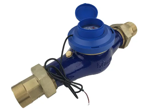 Miniatura 38 de DAE Medidor de agua caliente sin plomo MJ-75R NTEP, acoplamientos NPT de 3/4", salida de pulso, galón