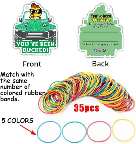 Miniatura 5 de You've Been Ducked, etiquetas de pato, lindas etiquetas de pato, etiquetas de pato de pato, tarjeta de juego de patitos, paquete de 35 unidades de 3