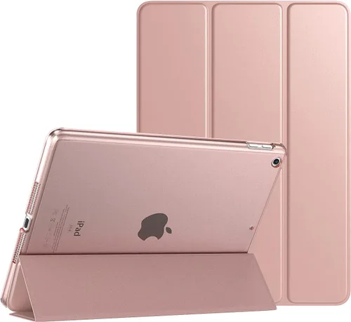 Miniatura 22 de TiMOVO Funda inteligente delgada para iPad 10.2 para iPads de 9ª/8ª/7ª generación, funda protectora translúcida de PC dura con soporte, color blanco