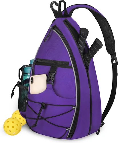 Miniatura 12 de Bolsa de Pickleball Goloni para Mujeres, Mochila de Pickleball para Hombres, Bolsa de Hombro Ligera con Gancho para Cerca, Gran Capacidad, Bolsillo