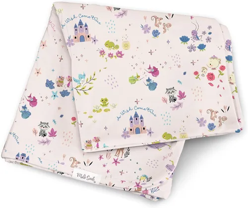 Milk Snob Disney A Wish Come True Manta de Arrullo para Bebé Niño/Niña, Suave de Recepción, Seguridad y Juego, Ropa de Cama para Bebé Recién Nacido