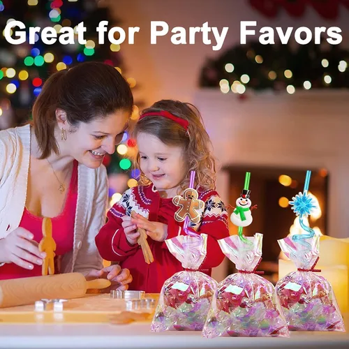 Miniatura 5 de 24 regalos de fiesta de Navidad, regalos de aula, pajitas de Navidad, regalos para niños y adultos, suministros de fiesta de Navidad con 2 cepillos