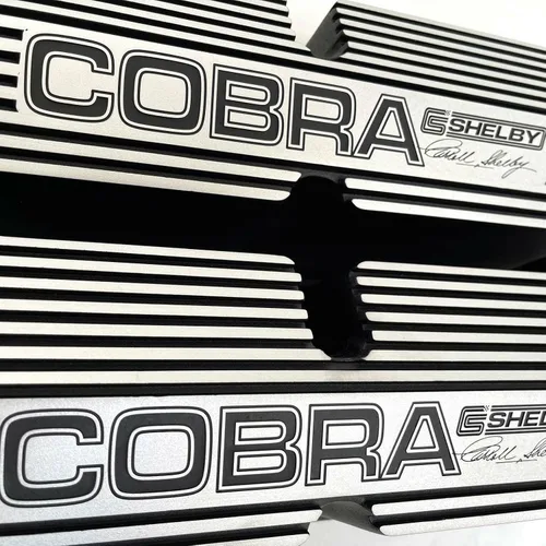 Miniatura 3 de Compatible con Ford Cobra CS Shelby SBF Pentroof Black Valve Covers - Ansen USA