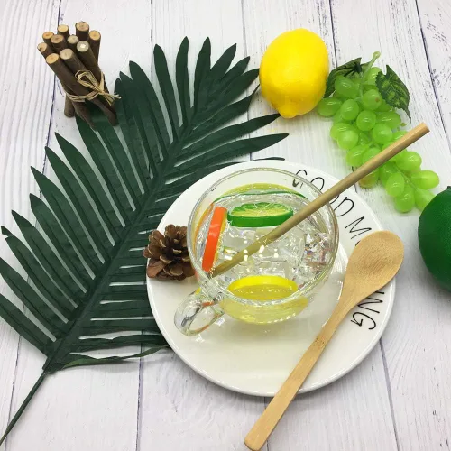 Miniatura 4 de Utensilios de bambú, juego de cubiertos ecológicos, juego de cubiertos, utensilios de viaje, juego de utensilios de camping, juego de utensilios
