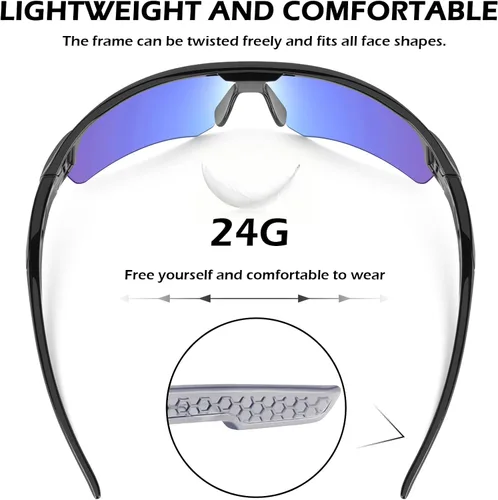 Miniatura 4 de OXG Paquete de 12 lentes de seguridad para hombres y mujeres, ANSI Z87.1, resistentes a los impactos, gafas protectoras para el trabajo, al aire
