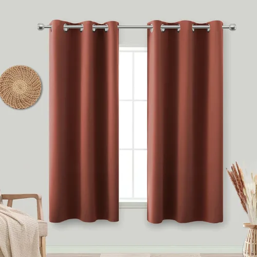 Miniatura 121 de Cortinas opacas de 72 pulgadas extra anchas para dormitorio, puerta corrediza de vidrio y patio, 2 paneles con ojales para oscurecer ventana grande