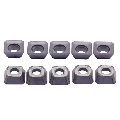 Miniatura 3 de R8 FMB22 7/16-20UNF Shank Face End Mill Arbor y KM12 50-22-4T Fresa de extremo de cara CNC con 10 piezas de insertos de carburo SEKT1204 y llave T20