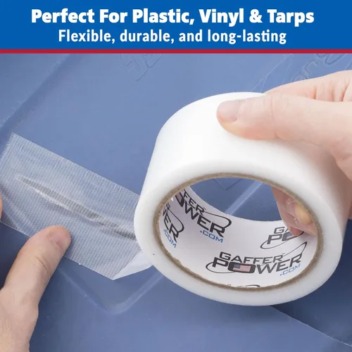 Miniatura 5 de Gaffer Power - Cinta adhesiva transparente, ultra alto rendimiento resistente a la intemperie para reparaciones y montaje discretos, no se muestran