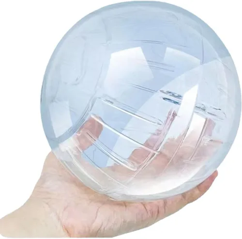 Miniatura 11 de Bola de ejercicio para hámster, rueda silenciosa para hámster, bola transparente para animales pequeños, para rata Dwar, alivia el aburrimiento