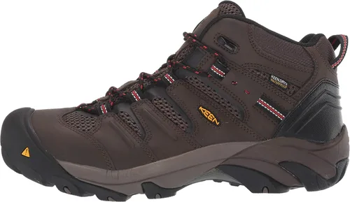 Miniatura 8 de Botas de trabajo impermeables con puntera de acero de altura media Lansing Mid para hombre, de KEEN Utility marrón (Cascade Brown/Brindle)